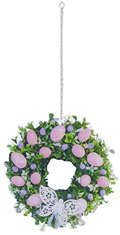 Künstliche Osterkranz Türkranz Osterei Kranz Girlande 2022 Home Bunny Dekoration Dekorationsrequisiten Osterdekoration Dekoration & Aufhänger Osterkranz mit Hase Künstliche Ostern Kranz Tür