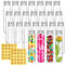 ZIOYA 24 Stück Reagenzgläser Kunststoff 110ML mit 2 Aufkleber Transparent Reagenzglas Schraubverschluss für Blumenvase Beads Süßigkeiten Pflanzen Blumenvase Hochzeit