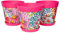 Hum Flowerpots set of 3 plastic, indoor/outdoor plant pots 25cm diameter and 3 saucers 19cm diameter (Pink Flowers & Bees)