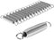 Supernic 15PCS Trampoline Spring for 8ft 10ft 12ft 14ft 15ft 16ft Trampoline 5.5 Tension Springs, Heavy-Duty Galvanised Steel Spring Replacement, Metal Rust Resistant Fitness Trampoline Springs
