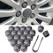 20 Stück Auto Radmutternkappen für Ben-z Smart 451, Radschrauben Kappen, Sechskant-Reifen Muttern-Abdeckungen, Radmuttern Bolt mit Entfernungswerkzeugsatz(17mm,Grey)