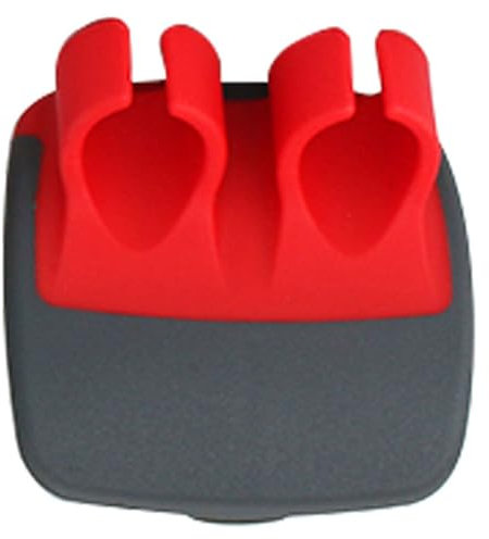 STOBAZA Finger Vegetable Peeler Palm Peeler Kitchen Fruit Potato Peeler with Comfortable Rubber Finger Grips For Pumpkin Carrot Cucumber Potato Peeling Red