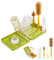 YOTIME Ensemble Goupillon Biberon Voyage with Egouttoir Biberons, pour Voyager avec Bébé, Rendre Bisite à Ses Amis et à Ses Relations, Vert