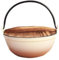 Mswborml Japanese Dutch Oven Pot with Wood Lid, Sturdy Enameled Cast Iron Dutch Oven with Extra-Wide Mouth Design for Sourdough Bread Baking, Cooking, Non-Stick Enamel Coated Cookware 21cm