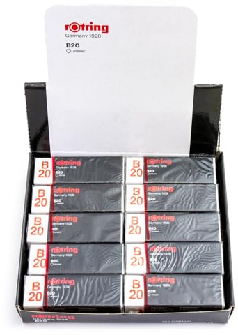 Rotring Tikky B20 Radiergummi, 20 Stück, Originalverpackt