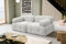 VENASI MÖBEL 2 Sitzer Sofa Zweisitzer Boucle Teddystoff Couch Universell NOVA (Weiß)