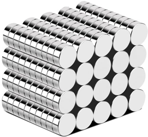 Aenienoe 200 Stück Magnete Kleine Magnete Stark Neodym Magneten Mini 4x1.5mm Rund für Pinnwand Magnettafel Kühlschrank Whiteboard Handwerk Fotos Starke Magnets