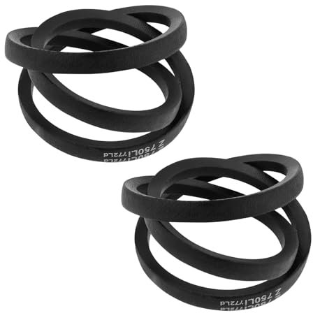 SG Store 2x Antriebsriemen für Rasenmäher Keilriemen Ersatzteil 754-0343 Innenumfang 750 Mm Außenumfang 772 Mm Breite 10 Mm Kompatibel mit MTD BG53 HWM Kompatibel mit Troy-Bilt TB 5553 6553 HWM