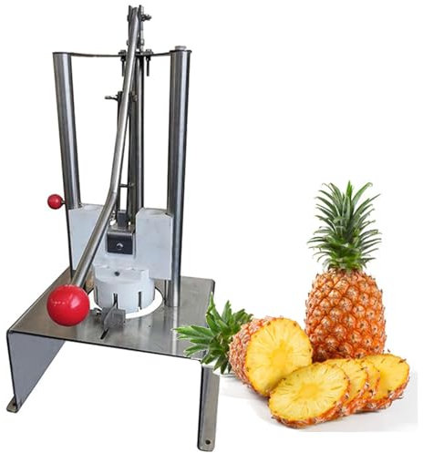 SaryEdge Pelador de piña, máquina peladora y descorazonadora de piña, Acero Inoxidable 304, Muy eficiente y rápida, fácil operación para el hogar(