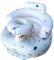 Baby Aufblasbarer Sitz für Babys von 4-24 Monaten, Integrierte Luftpumpe, Kinder-Rückenstütze Sofa, Kleinkindstuhl zum Sitzenlernen, Shower-Stuhl, Baby-Outdoor-Sitz(Dinosaurier)