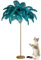 Luxury Ostrich Feather Floor Lamp with LED Lighting Modern Art Style Standing Lamp for Bedrooms Living Room Dining Room Elegant Feather Tripod Floor Lamp