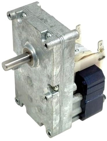 Easyricambi - Motoriduttore per Stufa a Pellet Merkle Korff S11048, Velocità 5,6 RPM Rotazione Oraria, Diametro Albero 9,52mm, Rotore per Alimentare le Stufe a Pellet Resistente ed Affidabile