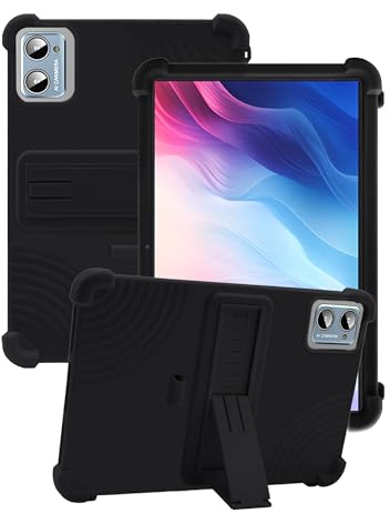 Custodia per tablet Suaat S3 da 10 pollici, custodia in silicone antiurto, sottile e resistente, protezione completa, antigraffio, rapida dissipazione del calore e aumento della longevità, colore nero