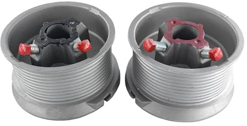 Eagles Garage Door Cable Drums Replacement Up to 12 Ft High Door, Standard Lift Drum for Mounting Shaft 1'' Max Cable Size 5/32 Max Door Weight 750 Lbs,One Pair (Left and Right)