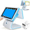 Monitor touch screen POS 15,6 pollici, monitor multi-touch, terminale POS con stampante e 10 rotoli di carta,touch screen a LED,registratore di cassa, stampante per ufficio,ristorante,i5