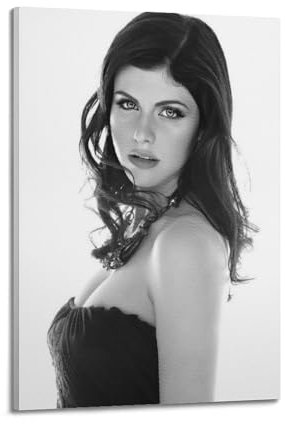 DKWNNZMW Alexandra Daddario Schauspieler-Poster, dekoratives Gemälde, Leinwand, Wandposter und Kunstdruck, moderne Familienschlafzimmer-Dekoration, Poster, 20 x 30 cm
