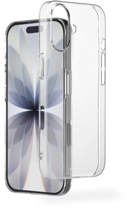 Hama Handyhülle für Apple iPhone 17 (Slim Protect, ultradünne transparente Schutzhülle, stoßfest, Kratzfest, vergilbungsfrei, case aus recyceltem Material, 1,15 mm dünn)
