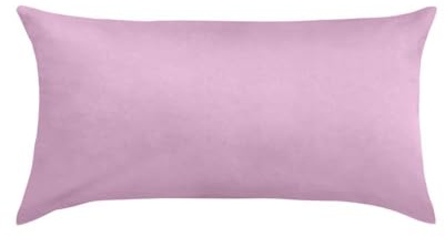 Traumschlaf Uni Mako-Satin Kissenbezüge im 2er Set 100% Baumwolle mit Reißverschluss 2X Kissenbezug 65x100 cm, Mauve