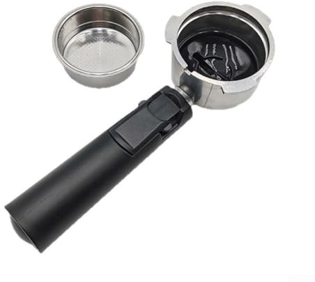 51mm Bottomless Espresso Portafilter with Three Ear Aluminum Alloy Head and Plastic Handle, Compatible with Dongling Coffee Machine for Home or Cafe Use, Easy to Clean for Rich Crema Brewing