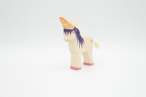 Holzspielwaren Ackermann Einhorn aus Holz – Märchen Holzspielzeug, aus Schwäbischer Handarbeit (100% ökologisch)
