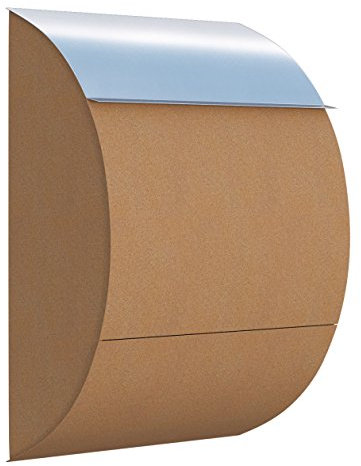 Briefkasten, Design Wandbriefkasten Jumbo Rost/Edelstahl - Bravios
