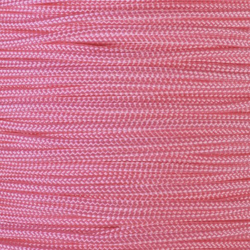 West Coast Paracord Paracorde 425 (3 mm) – 100 % nylon – Pour travaux manuels, survie, usage général (rose rose, 15,2 m)