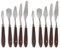 Gasea 2 Sets of 5pcs Painting Mixing Scraper, Stainless Steel Spatula Palette Knife Set for Artist Oil Painting Color Mixing