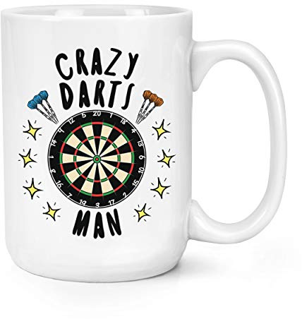 Crazy Darts Man Stars 15oz L Becher Tasse