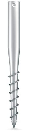 Maxerio 80 cm Core Schraubfundament 4er Set; Ø 60 x 2; M12