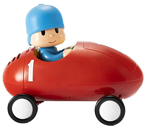 Pocoyó - Coche de Carreras de Juguete TO77400, Vehículo de Plástico Resistente para Niños Mayores de 12 Meses, Ideal para Estimular el Desarrollo Motor, Juguete Clásico de la Serie.