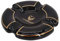 GERMANUS Zigarrenascher Malta - schwarz Gold - XL