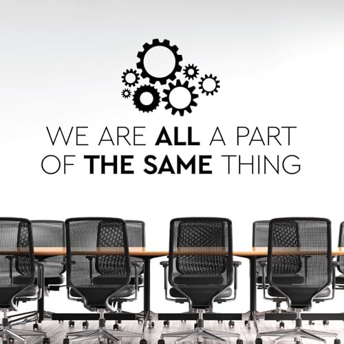 Wandtattoo, Motiv We Are All Part of the Same Thing, Teamwork, Schwarz