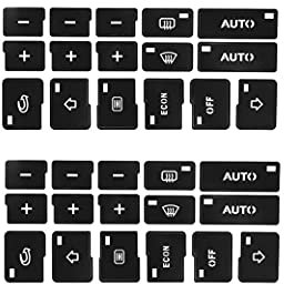 ihreesy Auto Klimaanlage Schalter Tasten Aufkleber,Kompatibel für A4 B6 B7 2000-2004 AC Panel Panel Knopf Reparatur Aufkleber Auto Styling Dekoration Zubehör