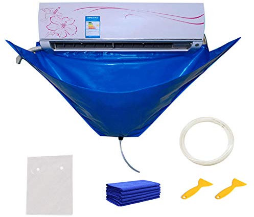Richolyn Wandmontierte Klimaanlage Tasche wasserdichte Air Conditioner Cleaning Mit Wasserleitung Langlebig Split Klimaanlagen Reiniger Staubwaschabdeckung Geeignet Für Klimaanlagen Unter 1,5P