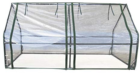 Invernadero PVC/Acero Gardiun Leaf Horizontal 180x90x90 cm Verde con Doble Puerta con Cremallera
