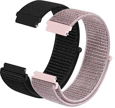 KIBDSNG Fabric Nylon Uhrenarmbänder 16mm 18mm mit Schnellverschluss, Sport Atmungsaktive Ersatzarmband für Herren Damen