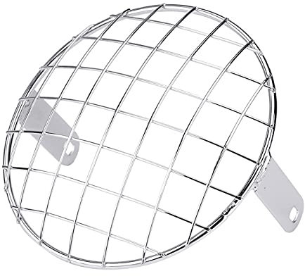 Griglia del faro del motociclo, 20,32 cm di diametro Maglia del faro del motociclo Griglia diamantata universale per ciclo automatico(placcatura)