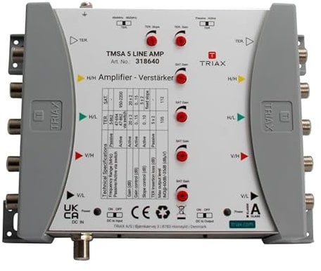 Triax TMSA 5 LINE AMP Leitungsverstärker mit 5 Eingängen und 20dB Verstärkung Amplifier