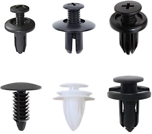 120 PCS Car Retainer Clips,Nylon Bumper Rivet Clips,Universal Car Fasteners Rivet Clips