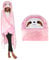 Shoppawhile Faultier Geschenk für Frauen Tragbare Decke mit Ärmeln 150 * 130cm Lustige Sloth Kuscheldecke Flauschig