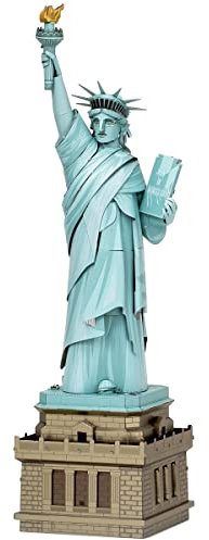 Fascinations PS2008 Metal Earth Metallbausätze - Freiheitsstatue, Statue of Liberty, lasergeschnittener 3D-Konstruktionsbausatz, 3D Metall Puzzle, DIY Modellbausatz mit 3.5 Metallplatinen, ab 14 Jahre
