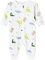 NAME IT Baby - Jungen Nbmnightsuit Zip Wild Lime Dino Noos, Bright White, 98