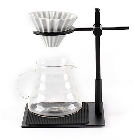Coffee Dripper Stand,Pour Over Coffee Stand Aluminum Alloy Pour Over Coffee Station Dripper Stand Adjustable Antisli