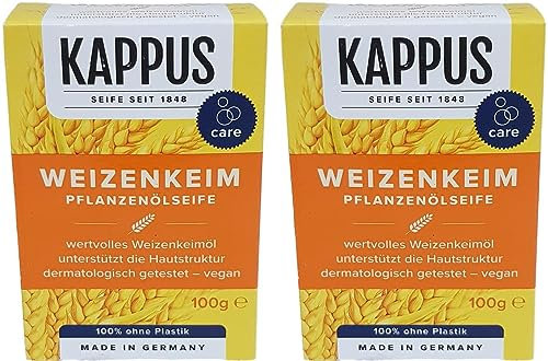 2er Pack Kappus Weizenkeim Pfanzenölseife 2x100g