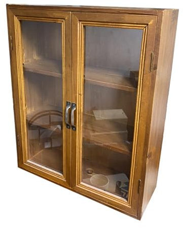 MagiDeal Armadietto portaoggetti retrò Organizzatore da scrivania Mini collezione Armadietto Vetrina Portaoggetti Scaffale Tazze Vetrina per cassettiera, stile c