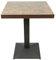 MAYMA Table de Bar, Table à Manger, Table carrée Industriel Rétro, 60 * 60 * 75cm, Table de Cuisine Planche de Bois + Pieds en Fer, Charge maximale 120KG