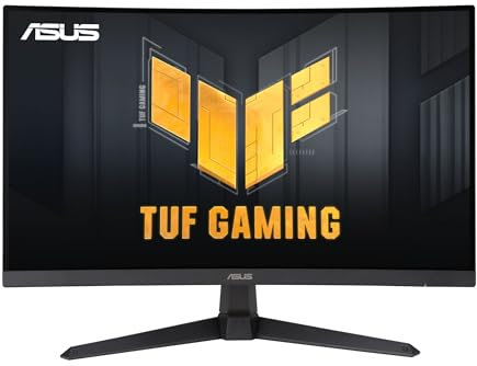 ASUS TUF Gaming 27 1440P Curved HDR Gaming Monitor (VG27WQ3B) - QHD (2560 x 1440), 180Hz, 0.5ms, Extreme Low Motion Blur, FreeSync, 90% DCI-P3, DisplayWidget, 3 Year Warranty