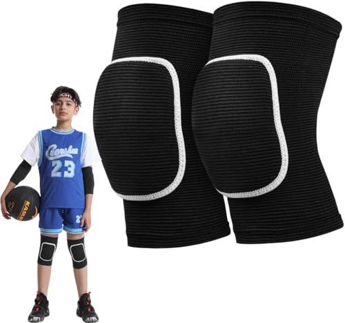 Rodilleras Voleibol,Rodillera Niña Rodilleras Suave Rodilleras Proteccion Hombre Mujer Cálido Rodilleras Deportiva para Danza Balonmano Futbol Baile Gym MTB Lucha Libre Rodillera Niño (L) (Small)