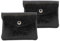 Porte-Monnaie et Cartes en Similicuir Souple - Portefeuille Pochette à Magnétique - Taille Petite - Pratique Léger (Lot 2 pièces - Noir)
