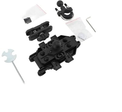 WODHMIEY Motorcycle Phone Mount,Universal Phone Mount 4 Vibration Absorbers, Anti-Theft Clamp Arm, 360° Rotatable Holder, Suitable for Motorcycles, Electric Bikes, and UTVs (Spider U-Shaped Base)